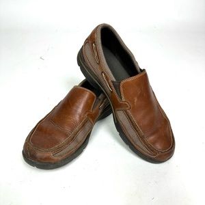Rockport Mocs Slip On Leather Casual Loafer